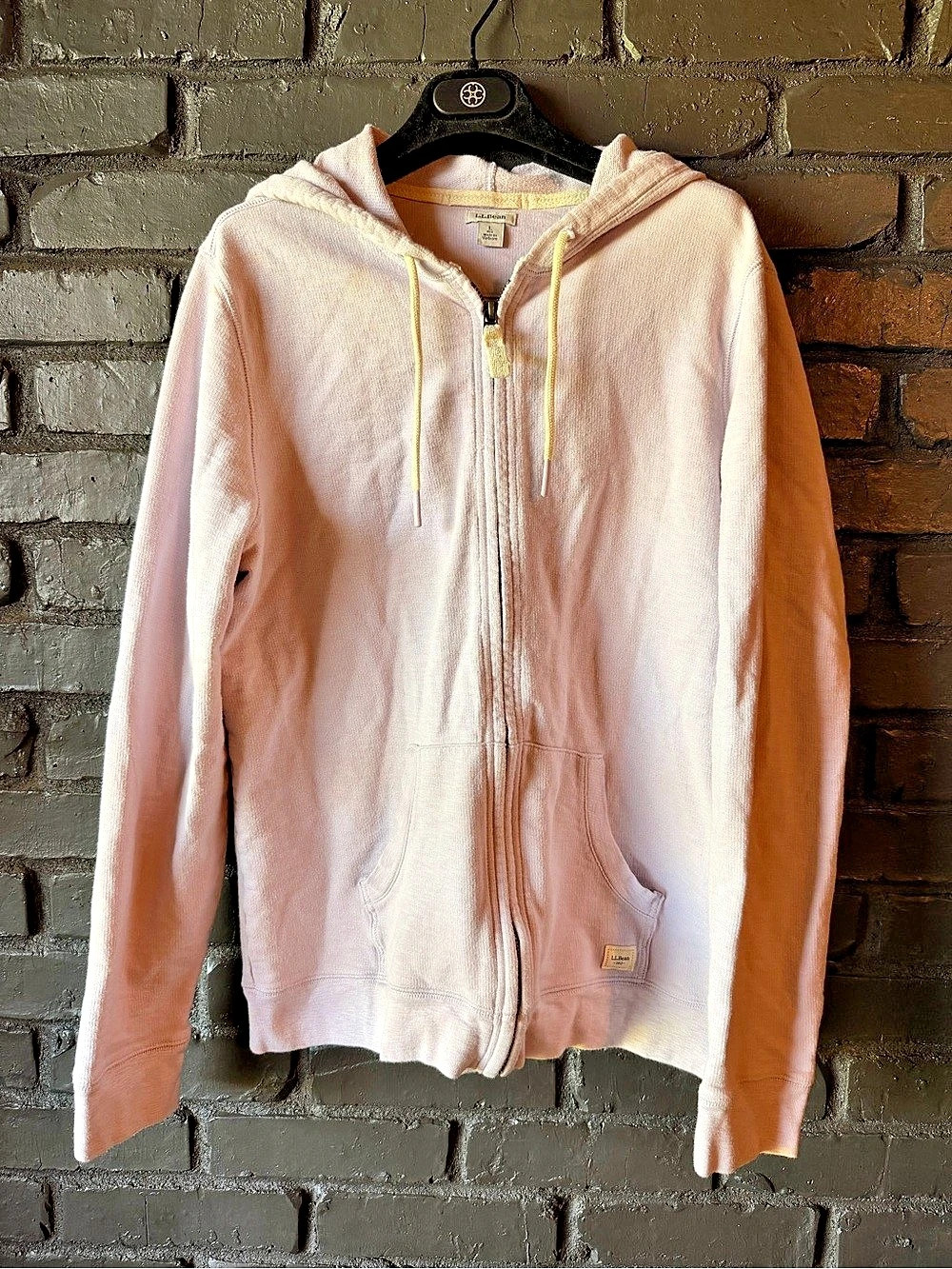 Large.Large.Bean Zip-Up Hoodie Pink Size Large